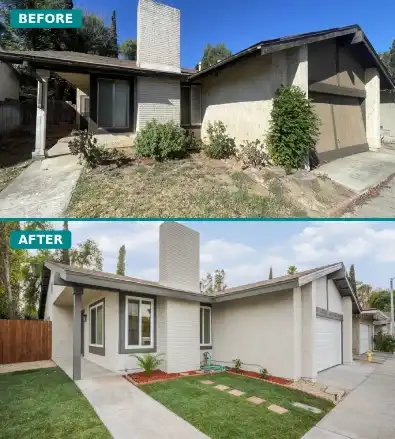 Nuhome Capital Exterior Remodel Before After Jurupa Valley